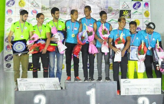 Tim Indonesia A dan Indonesia B berhasil menyabet emas dan perunggu Asian Continental CHampionship 2017 nomor Speed Relay
