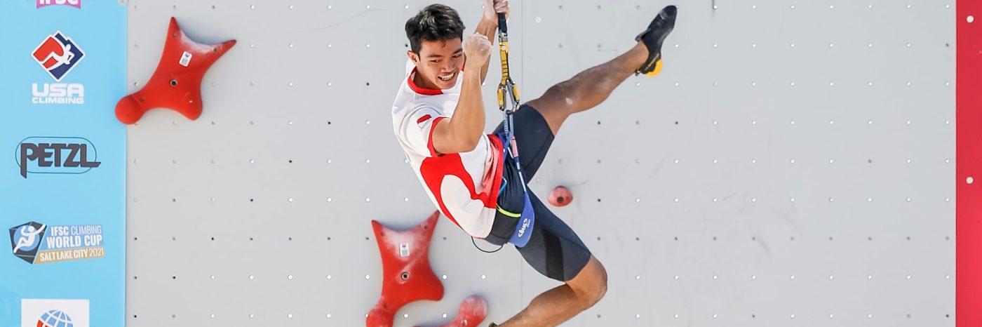 Lagi, Atlet Panjat Tebing Indonesia Dominasi Podium Piala Dunia Panjat Tebing Kategori Men's Speed