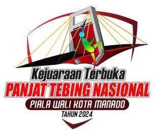 Logo Kejuaraan Terbuka Panjat Tebing Nasional Piala Walikota Manado Tahun 2024