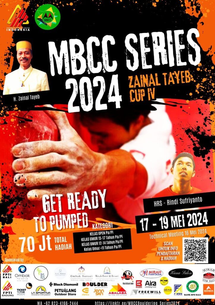 brosur MBCC Bouldering Series 2024 Zainal Tayeb Cup IV
