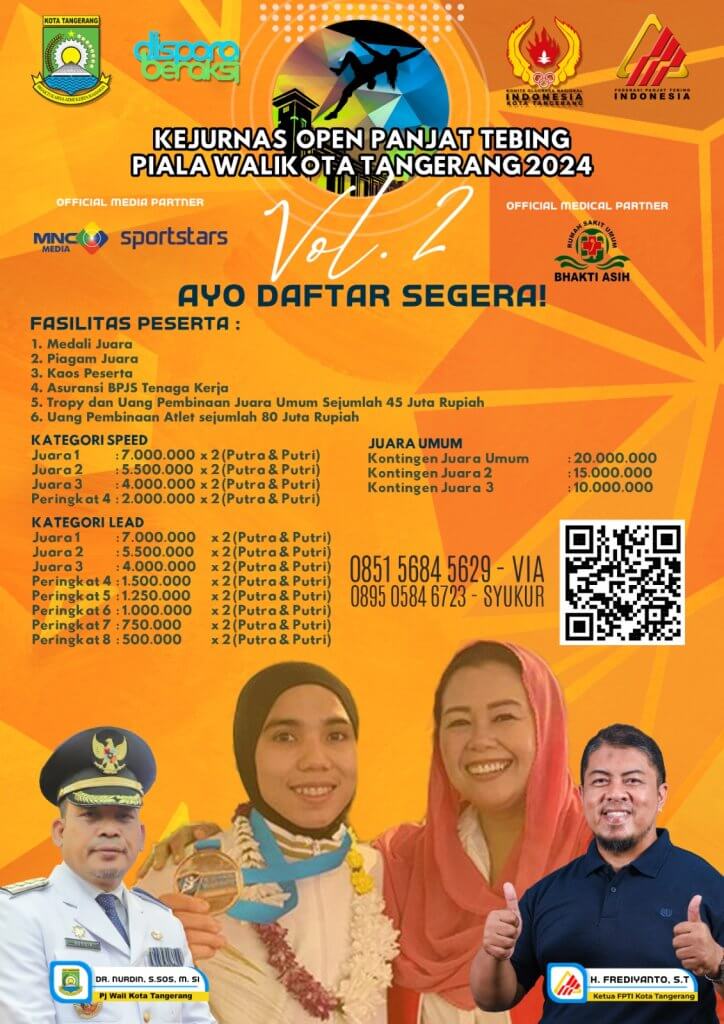 Kejuaran Nasional Open Panjat Tebing Piala Walikota Tangerang 2024