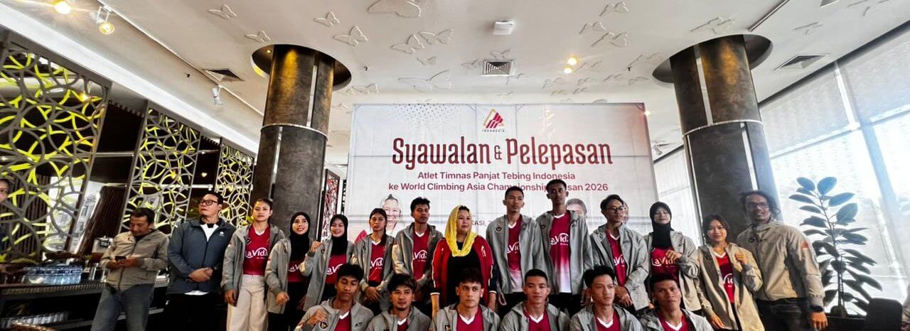 Atlet Timnas Panjat Tebing Indonesia Dilepas ke World Climbing Asia Championship Meisan 2026, Targetkan Lolos ke Asian Games 2026