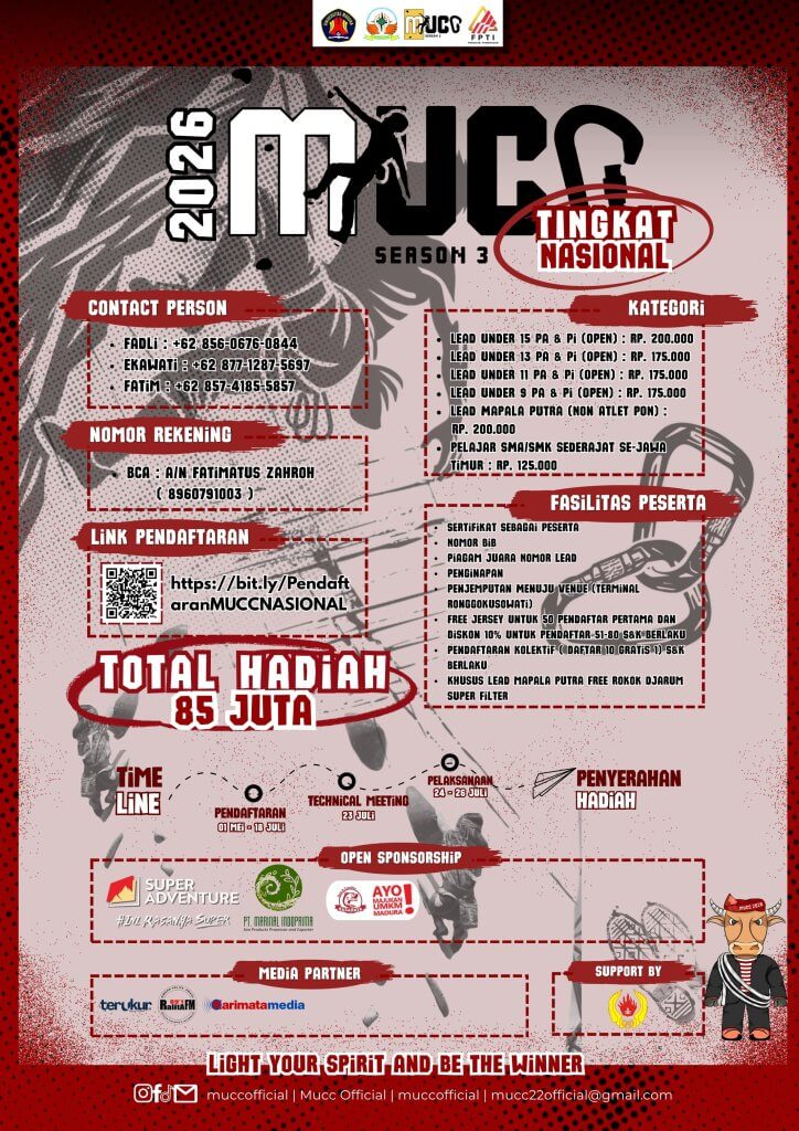 MAHAPALA UNIRA Climbing Competition (MUCC) 2026