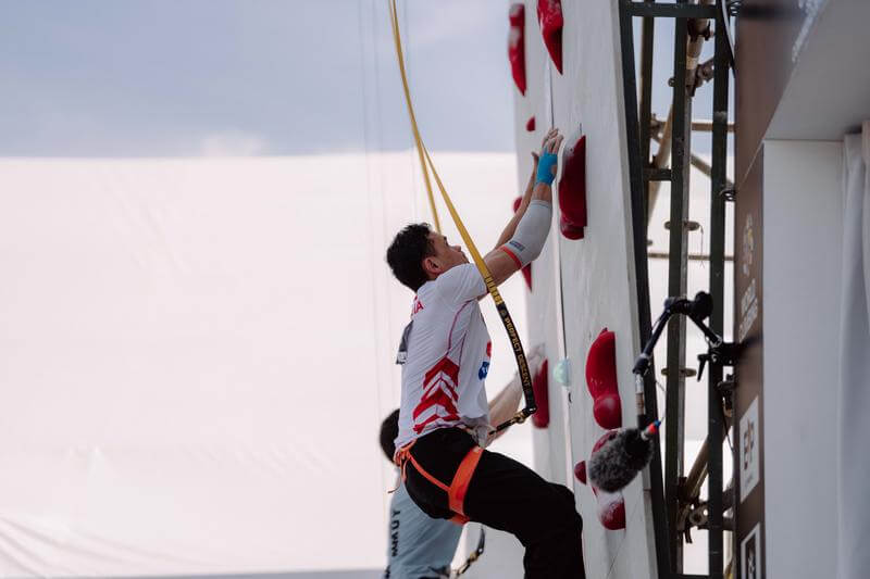 World Climbing Series Comunidad de Madrid 2026 | Alcobendas, Madrid (ESP), 31 May 2026: Men's Speed qualification during the World Climbing Series Comunidad de Madrid 2026. This photo is for editorial use only. For any additional use please contact communications@worldclimbing.com.
©? Lena Drapella/World Climbing