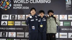 Capai Target, Srondeng Raih Perunggu Lead World Climbing Series Koper