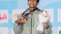 Antasyafi Robby Raih Emas Speed Perorangan World Climbing Series Guiyang