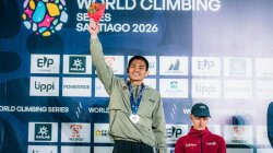 Kado Manis di Hari Jadi, Srondeng Raih Perak Lead World Climbing Series Santiago